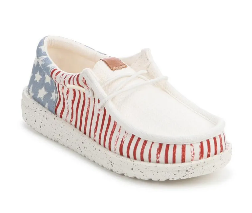 Kids' HEYDUDE Little Kid & Big Kid Wally Craft Linen Casual Shoes