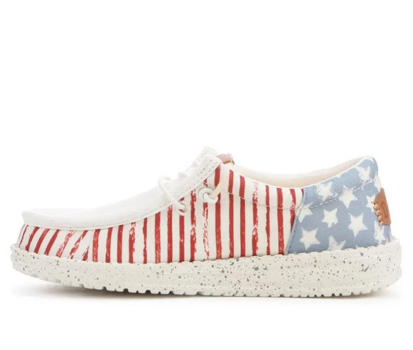 Kids' HEYDUDE Little Kid & Big Kid Wally Craft Linen Casual Shoes