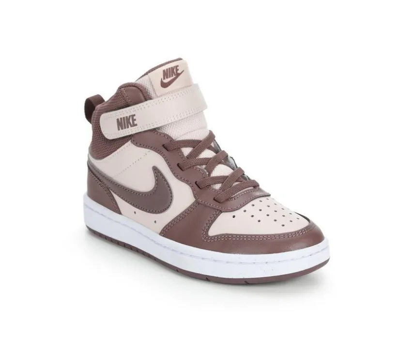 Kids' Nike Little Kid Court Borough Mid 2 Sneakers