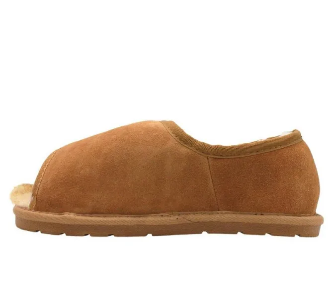 Lamo Footwear Men's Open Toe Wrap Slippers