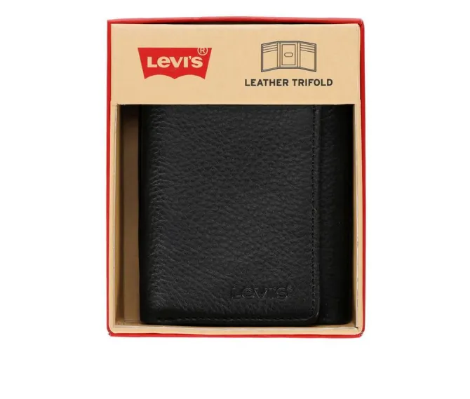Levi's Accessories Leather Slim Trifold Wallet