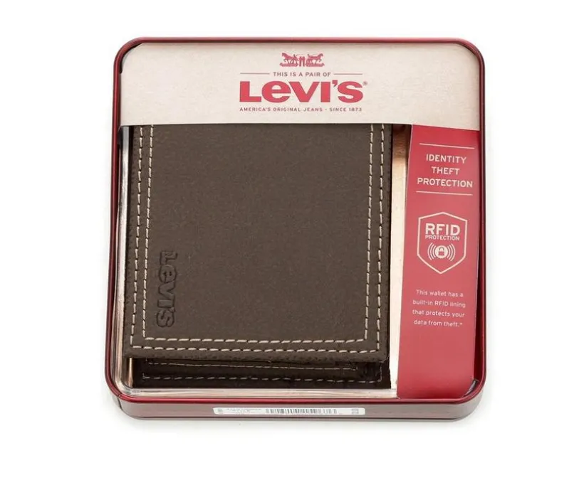 Levi's Accessories RFID Extra Capacity Slimfold Wallet