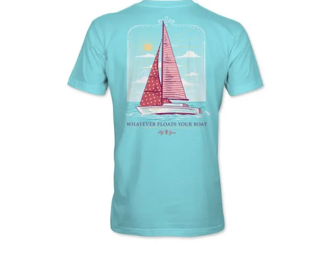 Lily Grace Whatever Floats Your Boat Short Sleeve Shirt