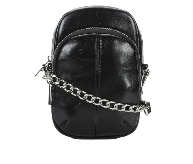 Madden Girl Crinkle Chain Crossbody Handbag