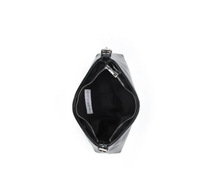 Madden Girl Crinkle PU Shoulder Bag With Charms Handbag