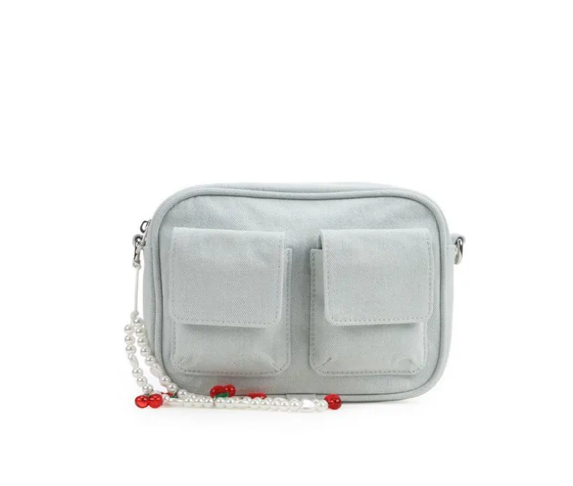 Madden Girl Denim Camera Crossbody Handbag