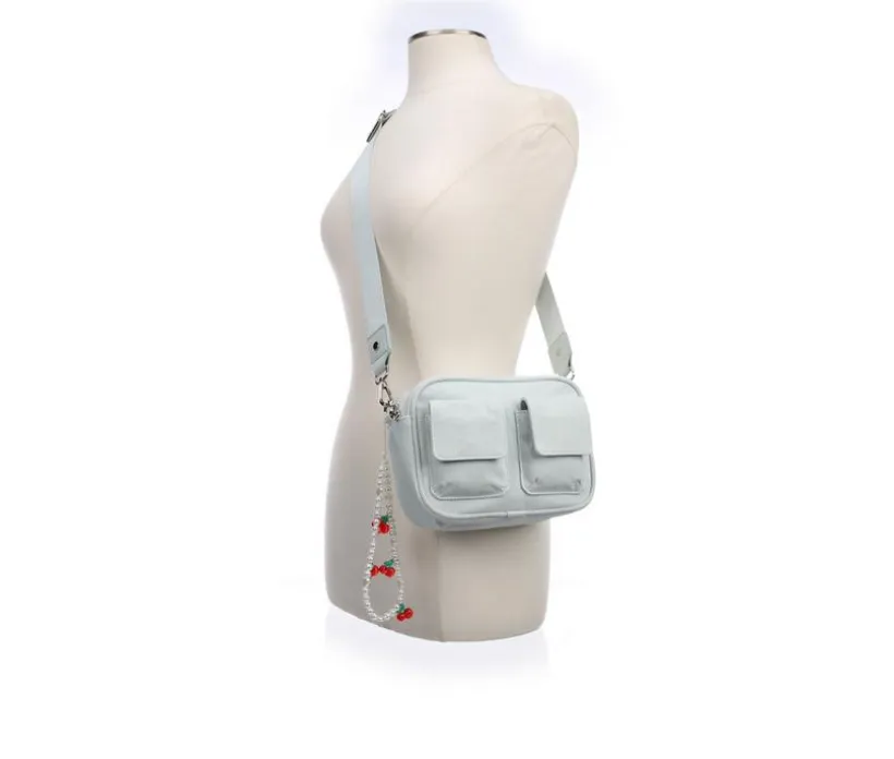 Madden Girl Denim Camera Crossbody Handbag