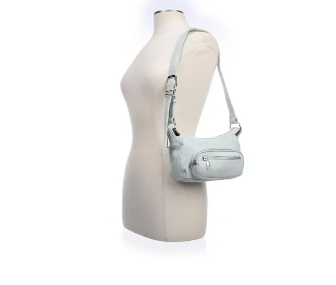 Madden Girl Denim Mini Hobo Handbag