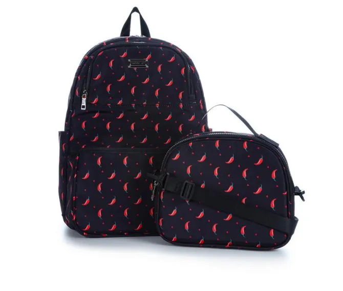 Madden Girl Nylon Dome Backpack & Lunch Tote