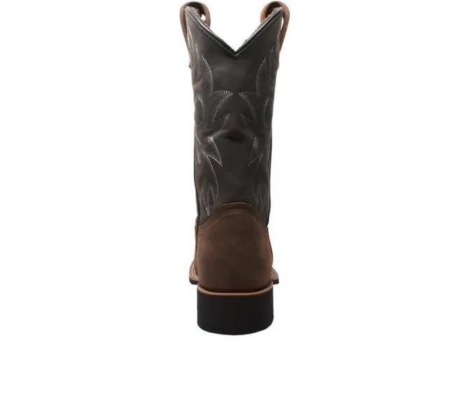 Men's AdTec 12" Work Western Square Toe Cowboy Boots