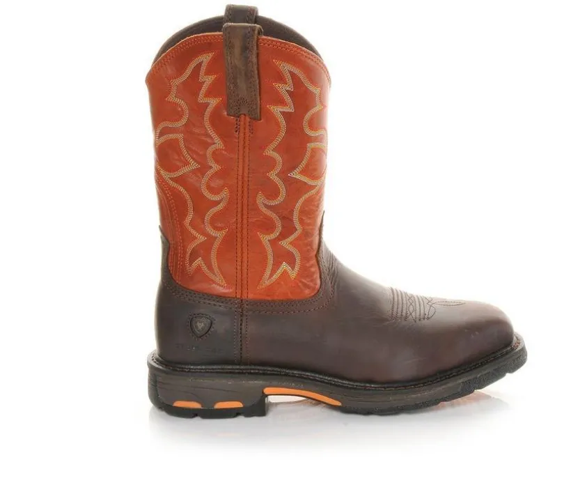 Men's Ariat Workhog Wide Square Steel Toe Work Boots