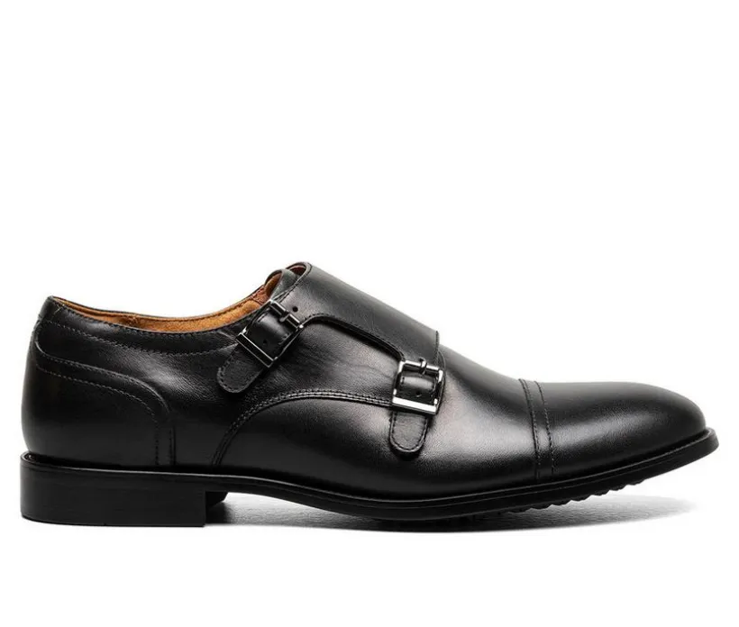 Men's Florsheim Rucci Cap Toe Double Monk Strap Dress Shoes