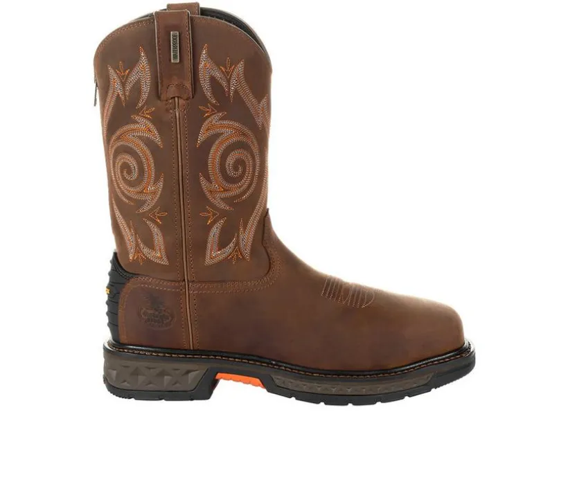 Men's Georgia Boot Carbo-Tec LT Steel Toe Waterproof Pull On Work Boots