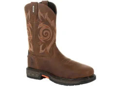 Men's Georgia Boot Carbo-Tec LT Steel Toe Waterproof Pull On Work Boots