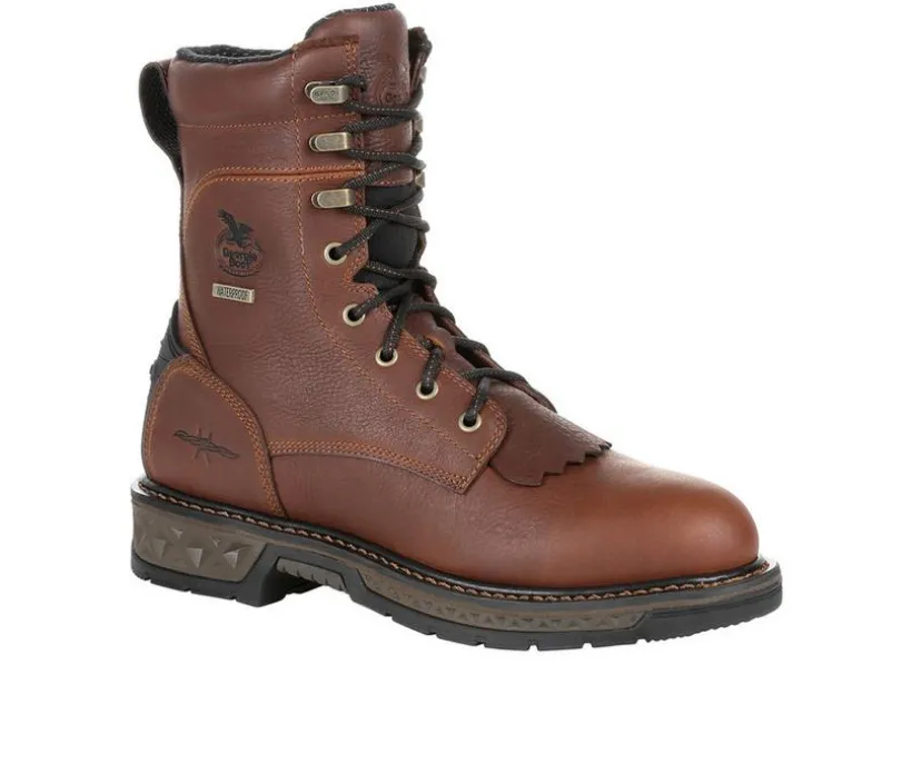 Men's Georgia Boot Carbo-Tec LT Steel Toe Waterproof Pull On Work Boots