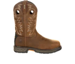Men's Georgia Boot Carbo-Tec LY Alloy Toe Waterproof Pull On Work Boots