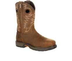 Men's Georgia Boot Carbo-Tec LY Alloy Toe Waterproof Pull On Work Boots