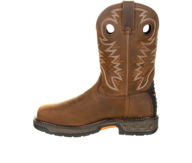 Men's Georgia Boot Carbo-Tec LY Alloy Toe Waterproof Pull On Work Boots