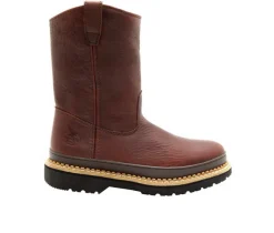 Men's Georgia Boot 9" Giant Steel Toe Pull-On Work Boots