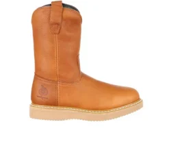 Men's Georgia Boot 10" Wedge Steel Toe Pull On Work Boots