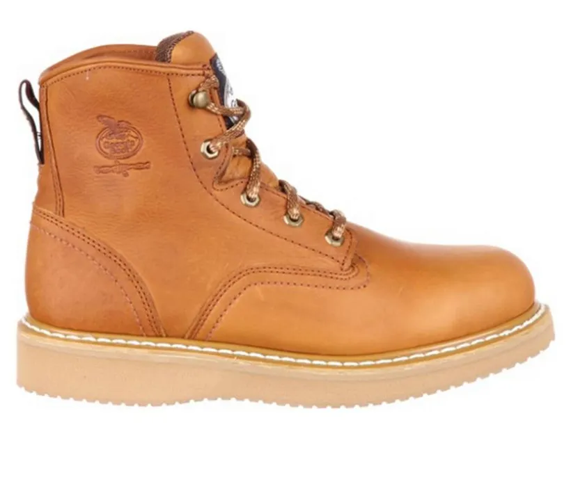 Men's Georgia Boot 6" Wedge Steel Toe Work Boots
