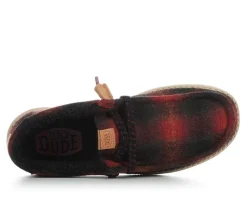 Men's HEYDUDE Wally Cozy Plaid Casual Shoes