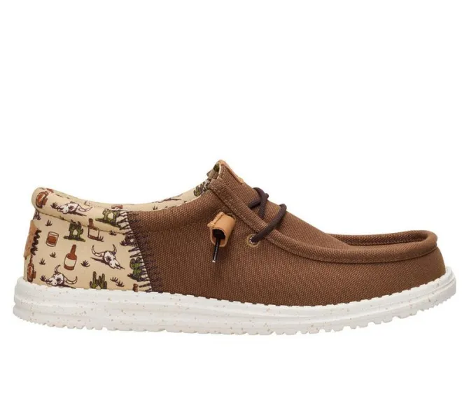 Men's HEYDUDE Wally Funk Western Stitch Casual Shoes