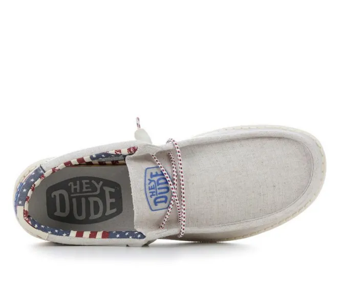 Men's HEYDUDE Wally Patriotic Casual Shoes