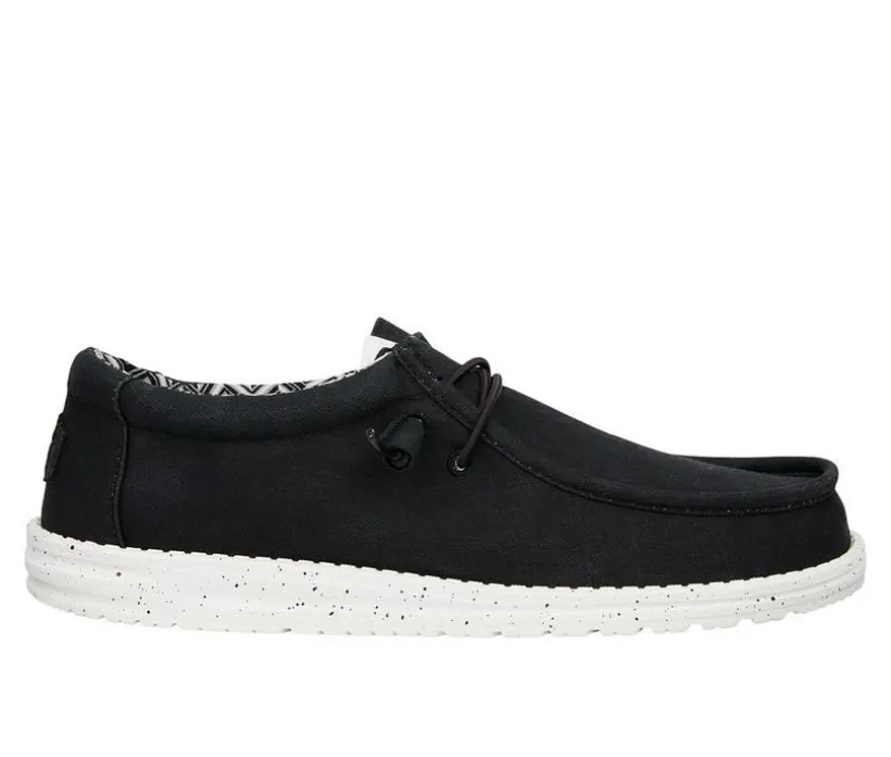 Men's HEYDUDE Wally Stretch Canvas Wide Boat Shoes