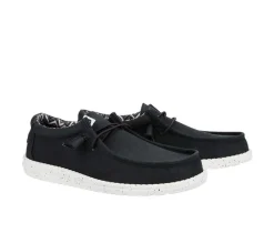 Men's HEYDUDE Wally Stretch Canvas Wide Boat Shoes