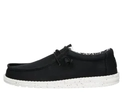 Men's HEYDUDE Wally Stretch Canvas Wide Boat Shoes
