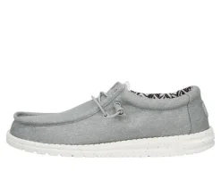 Men's HEYDUDE Wally Stretch Canvas Wide Boat Shoes
