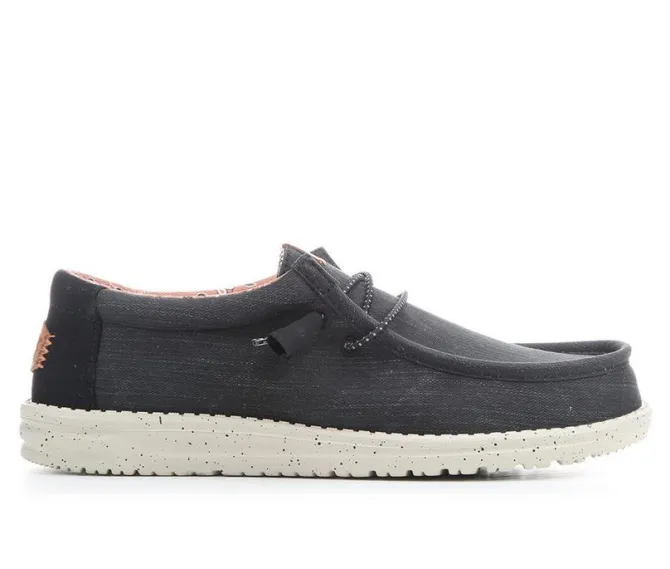 Men's HEYDUDE Wally Washed Canvas Casual Shoes