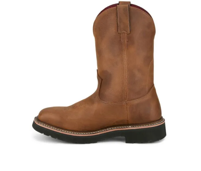 Men's Justin Boots Ames WP Steel Toe Cowboy Boots