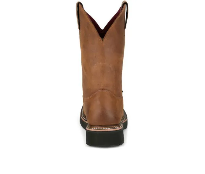 Men's Justin Boots Ames WP Steel Toe Cowboy Boots