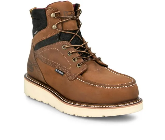 Men's Justin Boots Hardwire Wedge Steel Toe Boots Work Boots