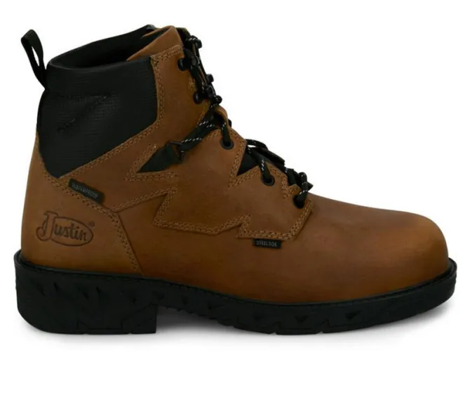 Men's Justin Boots Prodigy 6" Steel Toe Boot PD645 Work Boots