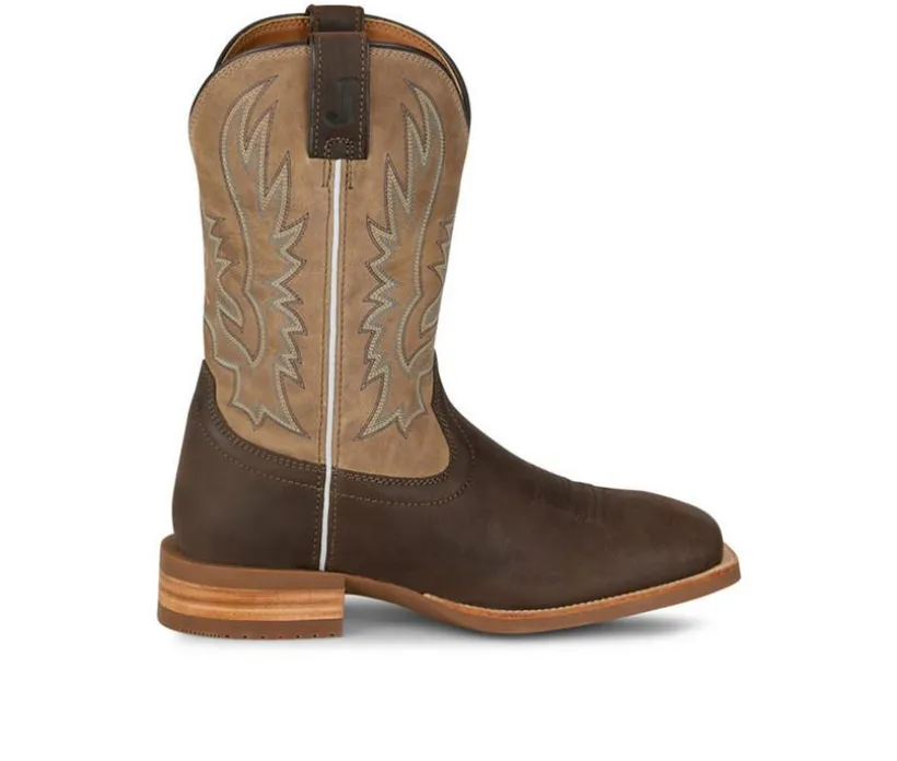Men's Justin Boots Rustle Stacked Heel Western Boot Cowboy Boots