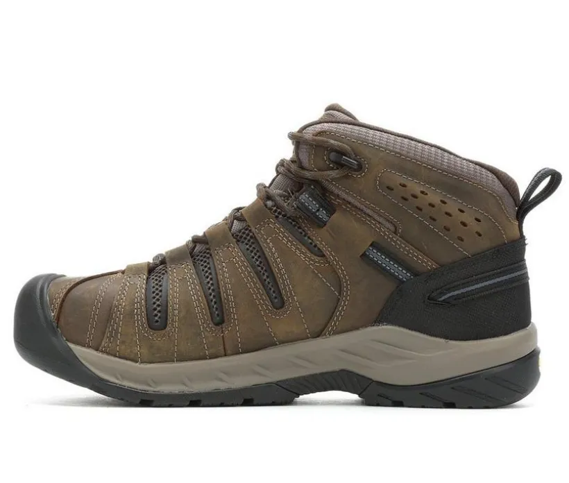 Men's KEEN Utility Flint II Mid Waterproof Steel Toe Work Boots