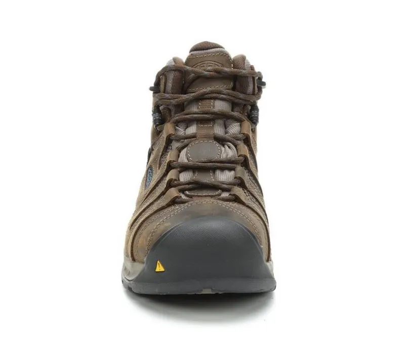 Men's KEEN Utility Flint II Mid Waterproof Steel Toe Work Boots