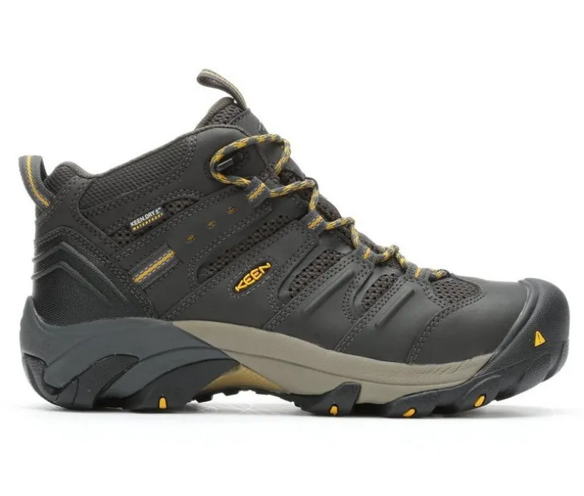 Men's KEEN Utility Lansing Mid Steel Toe Waterproof Work Boots