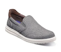 Men's Nunn Bush Brew City Canvas EZ Moc Toe Slip On Slip-On Shoes