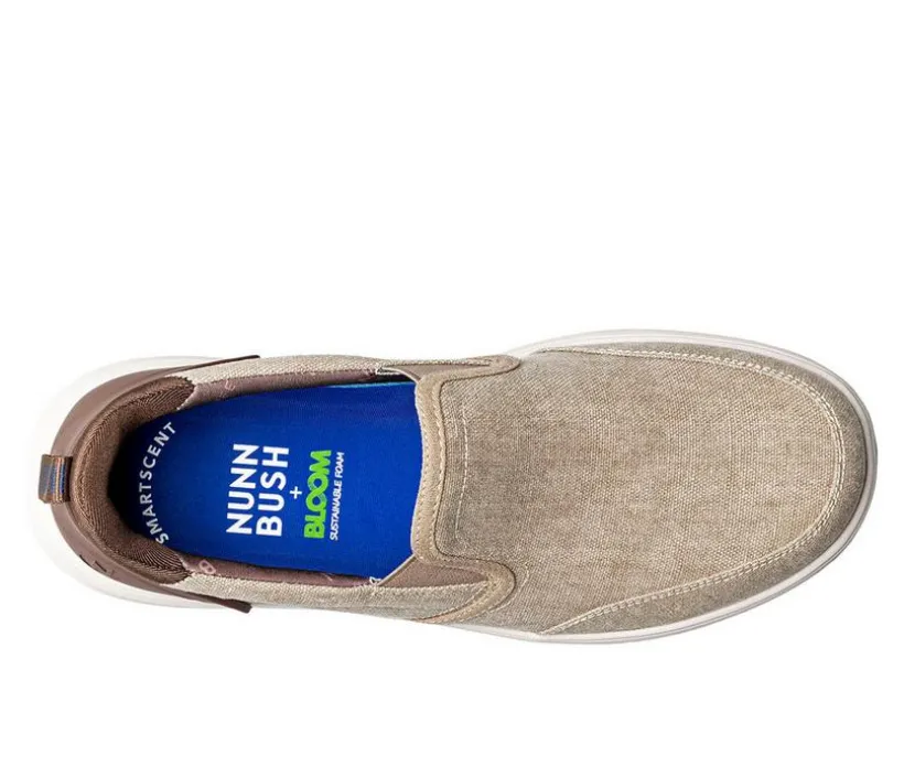 Men's Nunn Bush Brew City Canvas EZ Moc Toe Slip On Slip-On Shoes
