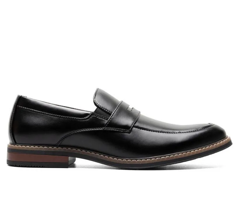 Men's Nunn Bush Carmelo Moc Toe Penny Loafer Dress Shoes