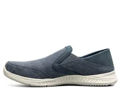 Men's Nunn Bush Conway EZ Canvas Moc Toe Slip On Shoes