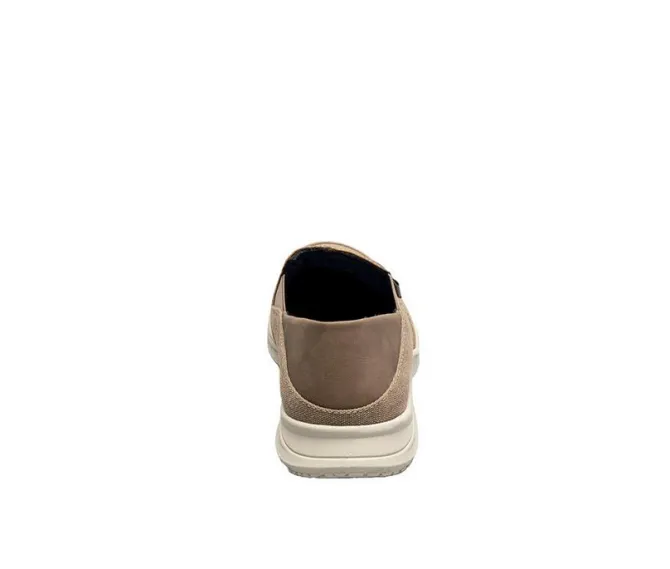 Men's Nunn Bush Conway EZ Canvas Moc Toe Slip On Shoes