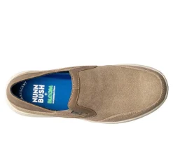 Men's Nunn Bush Conway EZ Canvas Moc Toe Slip On Shoes