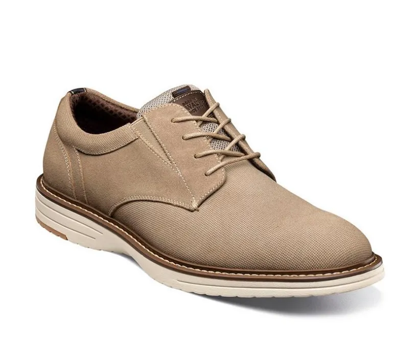Men's Nunn Bush Griff Suede Plain Toe Oxford Oxfords