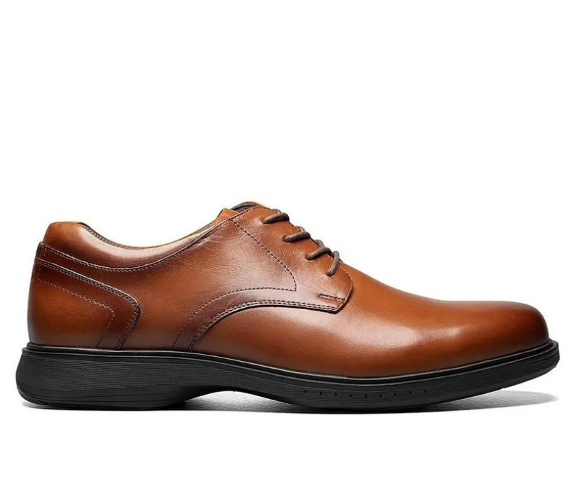 Men's Nunn Bush Kore Pro Plain Toe Slip-Resistant Oxfords