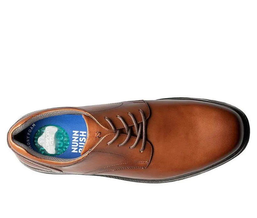 Men's Nunn Bush Kore Pro Plain Toe Slip-Resistant Oxfords